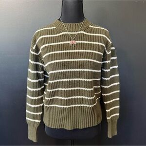 a.n.a Women’s XS Rory Gilmore Esque Olive Green Knit Sweater